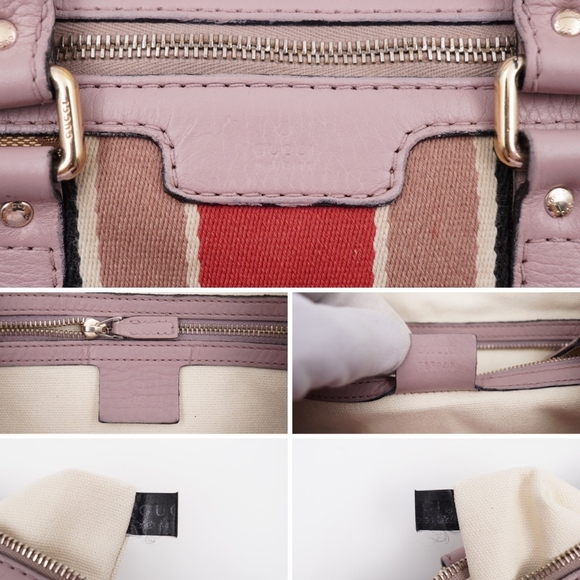 CC19 ❤️ GUCCI GG Monogram Vintage Web Boston - Picture 9 of 16